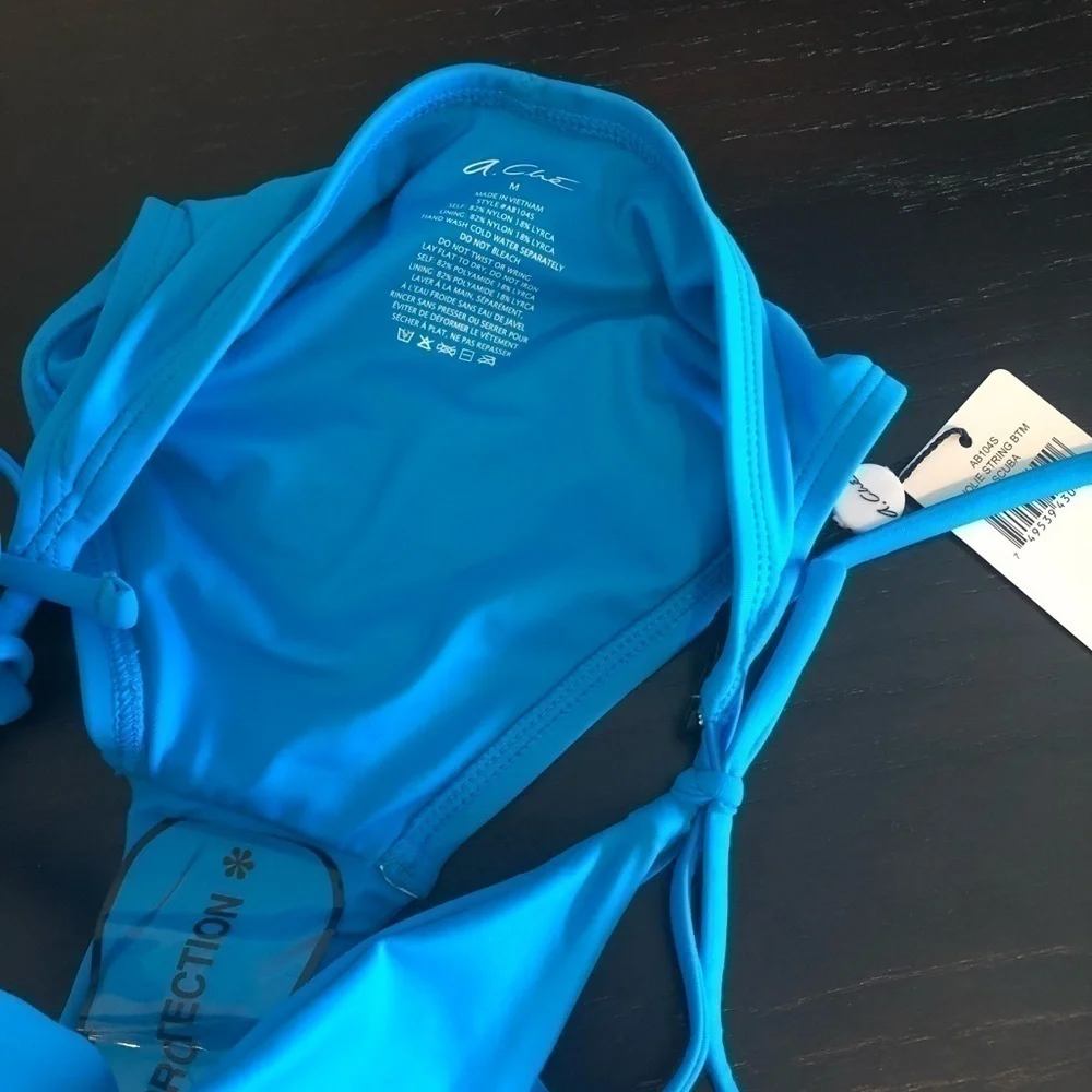 A. Che Teal Bikini Bottom New Size M